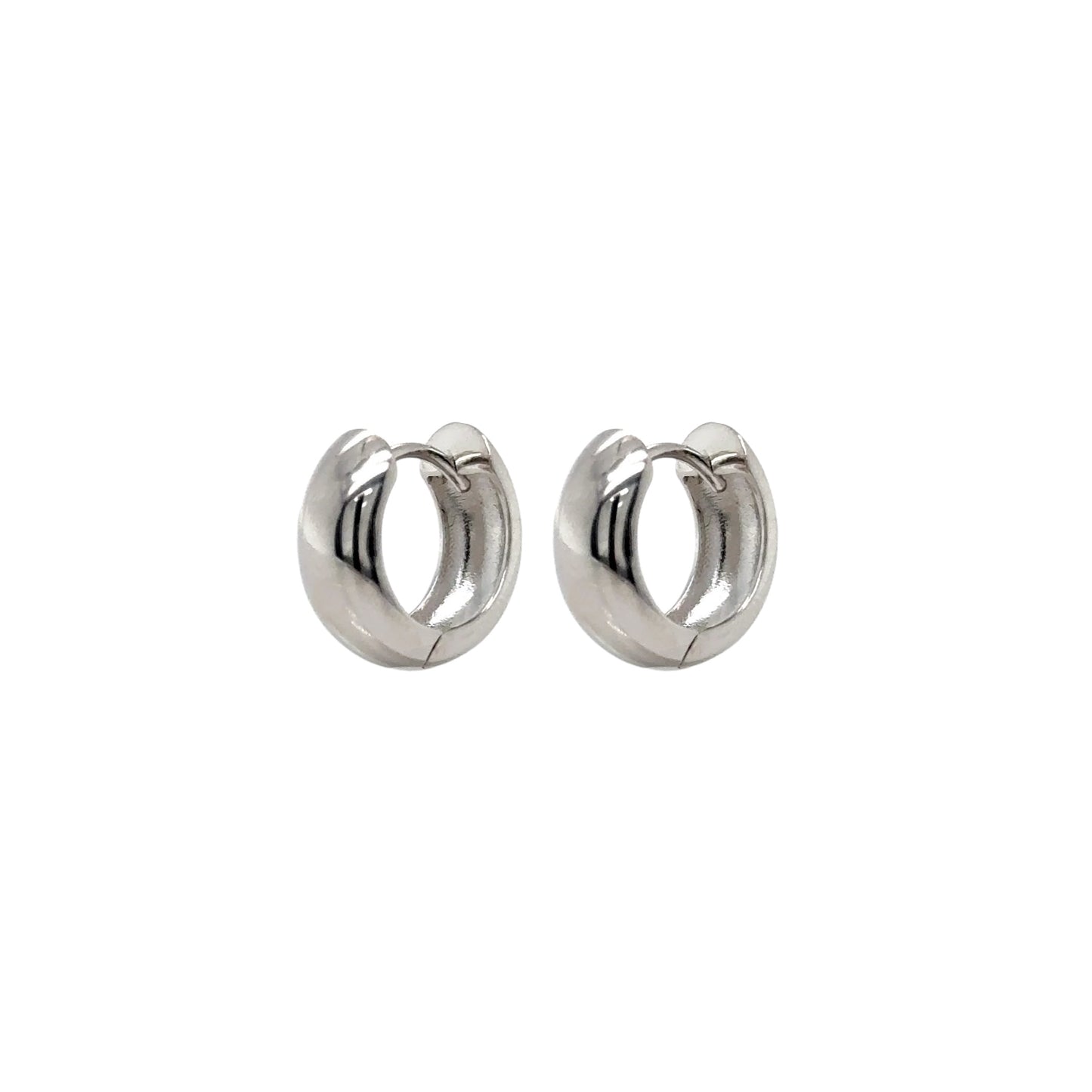 BULKY SILVER HOOPS