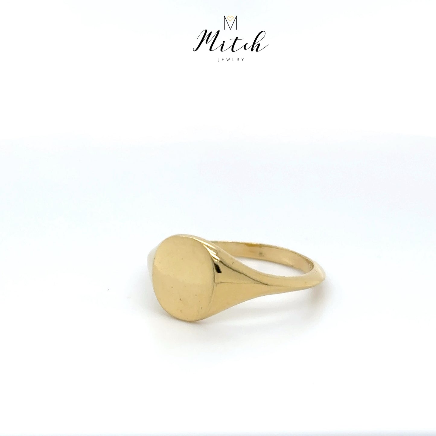 ROUND H GOLD RING