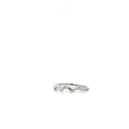 ZIGZAG SILVER RING