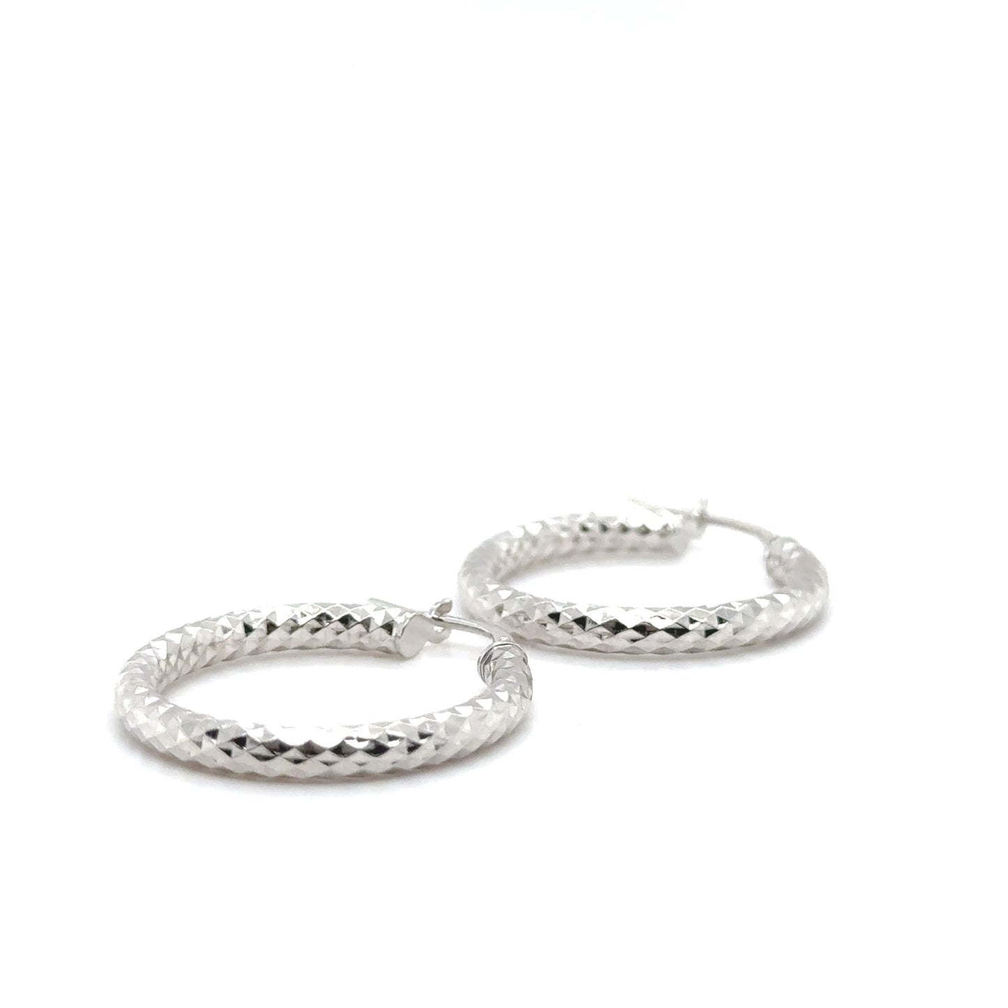 TEXTURE GOLD HOOPS
