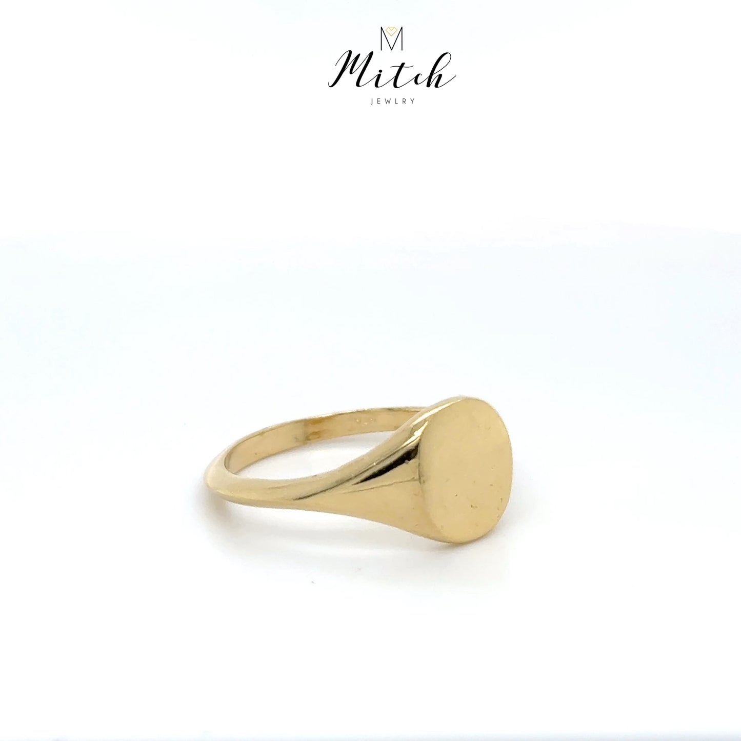 ROUND H GOLD RING