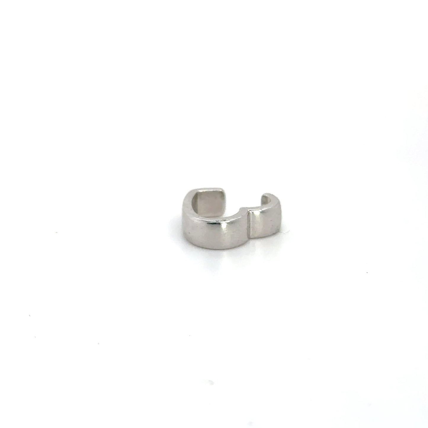 CHUNKY HEART SILVER CUFF