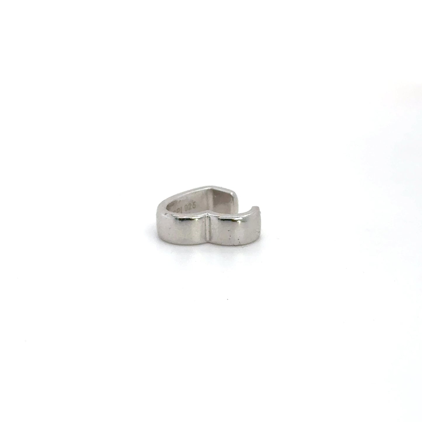 CHUNKY HEART SILVER CUFF