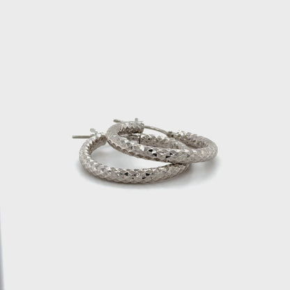 TEXTURE GOLD HOOPS